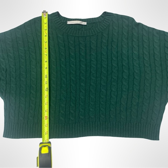 Altar D State Green‎ cropped Cable Knit Sweater size medium - Picture 3 of 4